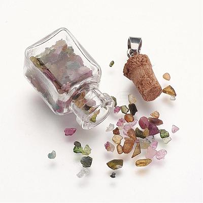 Natural & Synthetic Gemstone Pendants PALLOY-JF00274-1