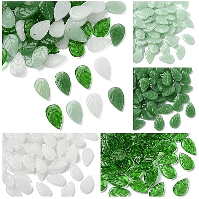 80Pcs Luminous Handmade Lampwork Beads LAMP-YW0001-57A-1