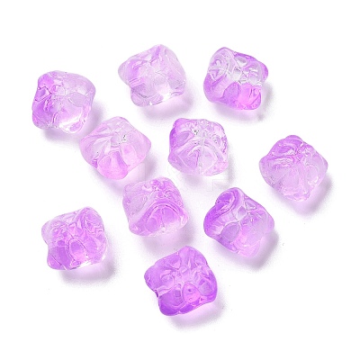 Baking Paint Transparent Glass Beads GLAA-C035-01S-1