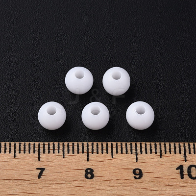 Opaque Acrylic Beads MACR-S370-C6mm-01-1