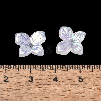 Iridescent Plating Acrylic Bead Caps AC-CBA81FF-03-1
