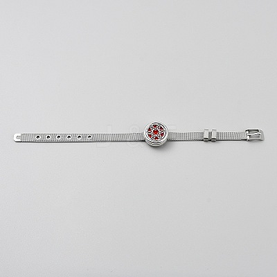 Adjustable 316L Surgical Stainless Steel Watch Band Bracelets BJEW-WH0040-04P-02-1