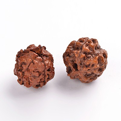 Undyed & Natural Wood Beads WOOD-Q007-3-1