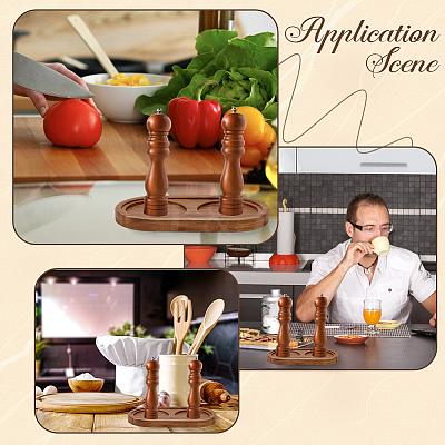 Wood Seasoning Jars Tray AJEW-WH20070-263A-1