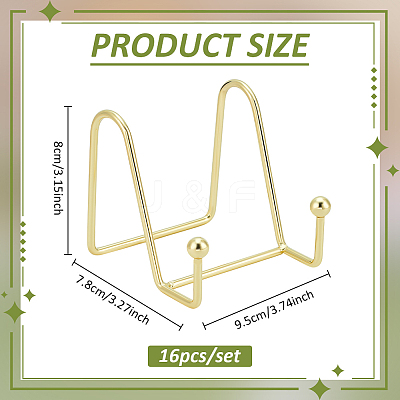 16Pcs Iron Display Easel Stands for Photo Frames ODIS-WA0001-02-1