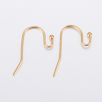 Ion Plating(IP) 304 Stainless Steel Earring Hooks STAS-H448-01G-1