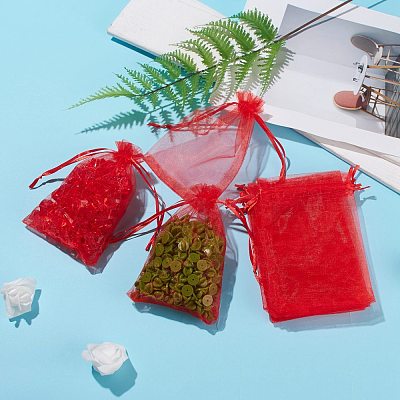 Organza Gift Bags with Drawstring OP-R016-10x15cm-01-1