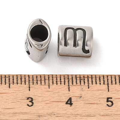 Oval with Constellation 304 Stainless Steel Beads STAS-E215-05AS-10-1