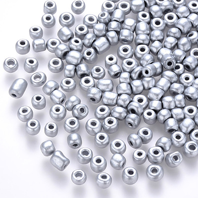 12/0 Baking Paint Glass Round Seed Beads SEED-S036-01A-14-1