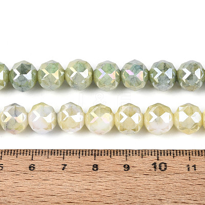 Anti-Tarnish Electroplate Glass Beads Strands GLAA-N010-10mm-12-1