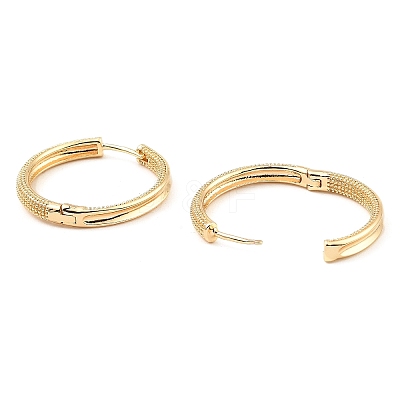 Brass Hoop Earrings EJEW-I289-03KCG-1
