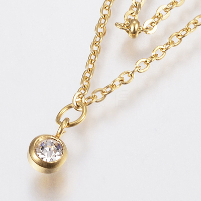 304 Stainless Steel Cable Chain Bracelets BJEW-I243-25G-A-1