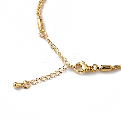 Rack Plating Brass Rope Chain Bracelet for Women BJEW-C020-11B-G-1