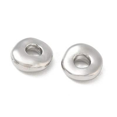 Brass European Beads KK-CBAFC6C-02P-1