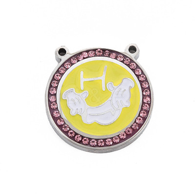 304 Stainless Steel Pendants STAS-N095-43D-1