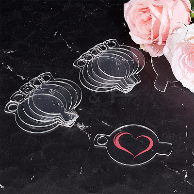 Transparent Acrylic Big Pendants DIY-WH0430-720A-1