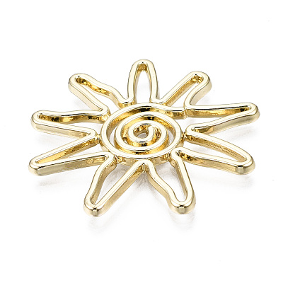 Rack Plating Alloy Pendants X-PALLOY-T077-75LG-RS-1