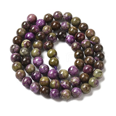 Natural Atlantisite Stichtite Beads Strands G-H034-A02-02-1