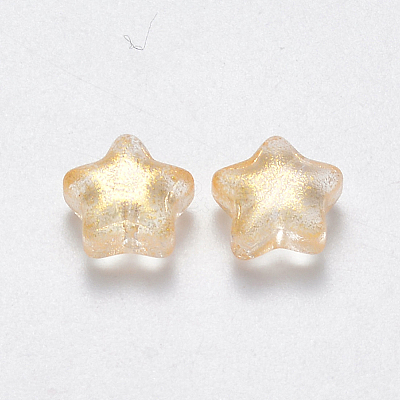 Spray Painted Glass Beads LS-GLAA-R211-04-D03-1