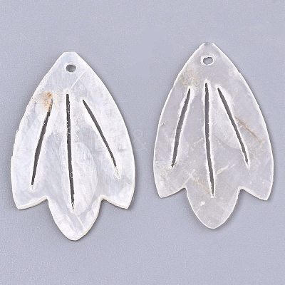 Natural Capiz Shell Pendants SHEL-N026-108-1