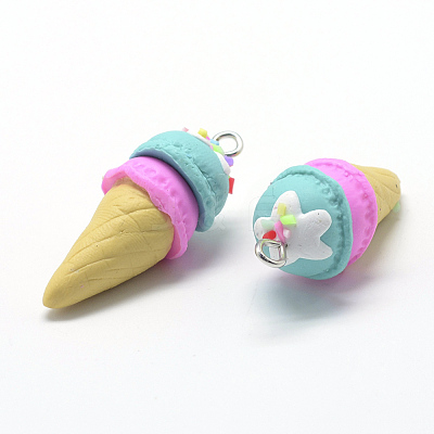Handmade Polymer Clay Pendants CLAY-Q240-003E-1