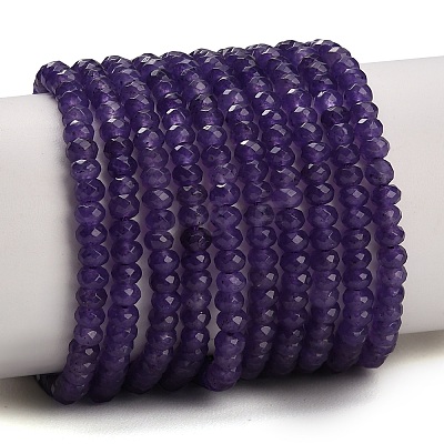 Dyed Natural White Jade Beads Strands GG-CBAF9EE-A01-3x4mm-1