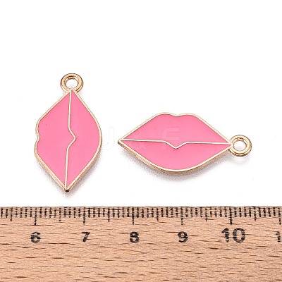 Alloy & Enamel Pendants ENAM-T021-60B-G-1