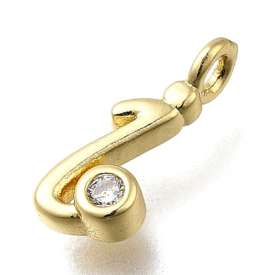 Brass Micro Pave Cubic Zirconia Pendants KK-B132-12G-I-1