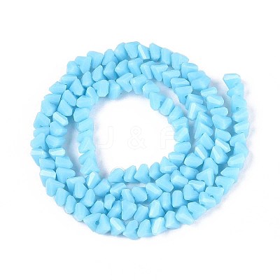 Opaque Glass Beads Strands GLAA-N019-4mm-18-1