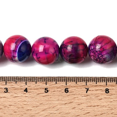 Natural Agate Beads Strands G-Z145-B01-14mm-D-1