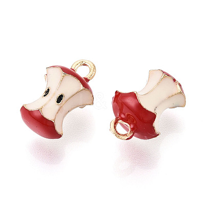 Fruit Alloy Enamel Charms X-ENAM-N062-06D-1