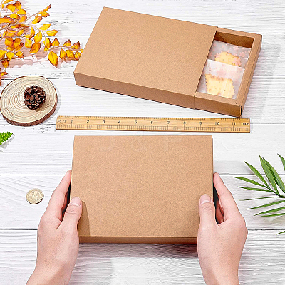 Kraft Paper Folding Box CON-WH0010-01K-C-1