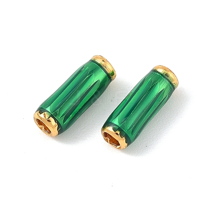 Brass Enamel Beads KK-K364-19G-1
