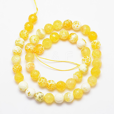 Natural Fire Crackle Agate Bead Strands G-K166-07F-8mm-07-1
