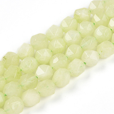 Dyed Natural White Jade Beads Strands G-T139-8mm-46K-1