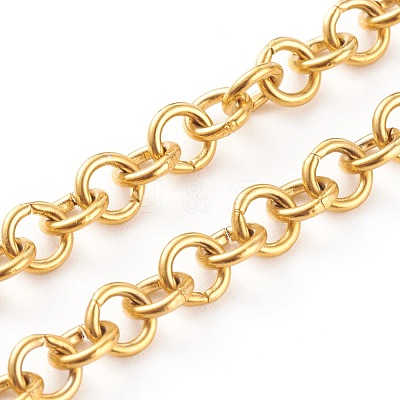 304 Stainless Steel Rolo Chain Necklaces NJEW-JN03411-1