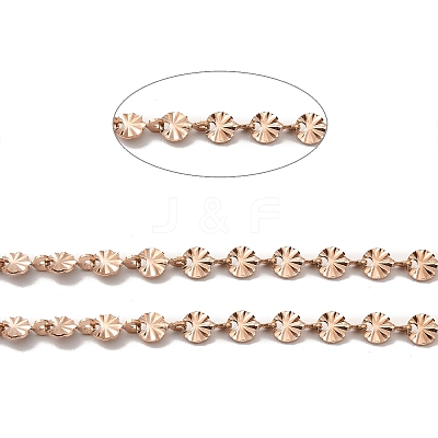 Ion Plating(IP) 304 Stainless Steel Flower Link Chains STAS-B041-08RG-1
