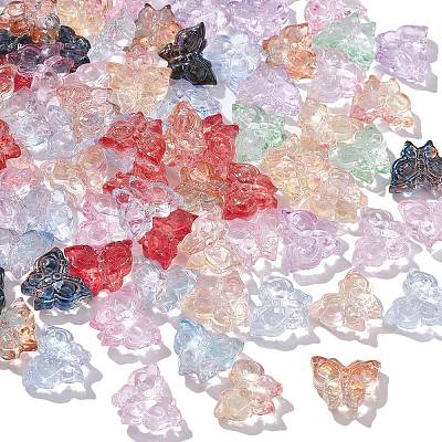 100Pcs Transparent Glass Beads GLAA-CJ0002-40-1