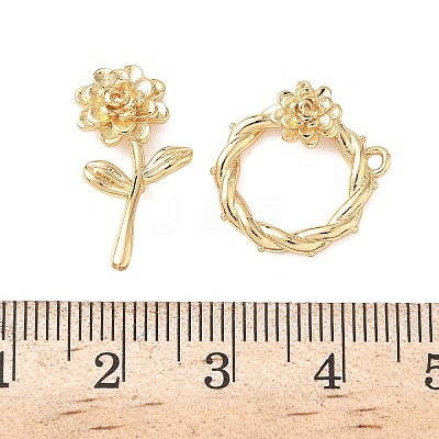 Brass Toggle Clasps KK-F194-03A-G-1