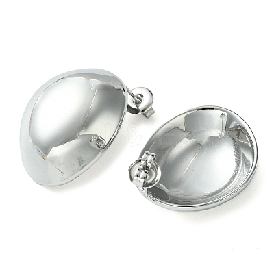 Non-Tarnish 304 Stainless Steel Stud Earrings EJEW-Z038-02P-1