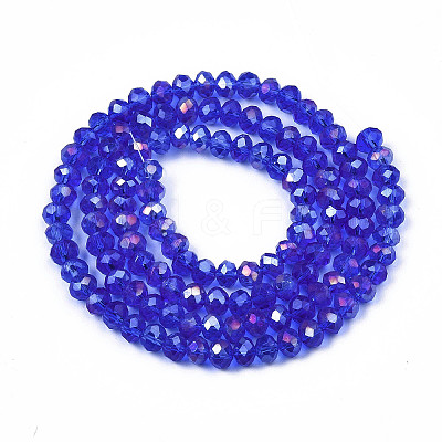 Electroplate Glass Beads Strands EGLA-A034-T10mm-B27-1