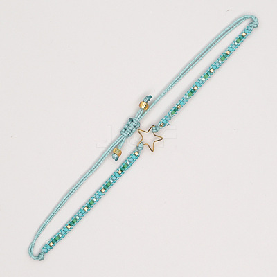 Ethnic Miyuki Beaded Braided Couple Bracelets SK6453-3-1