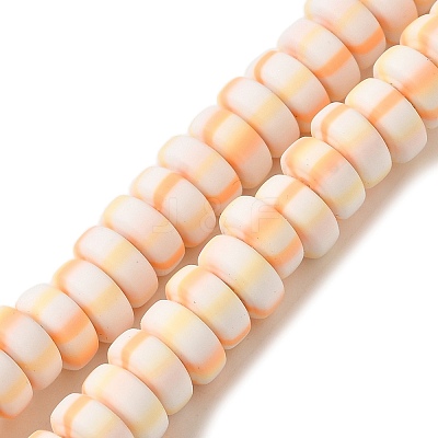 Polymer Clay Beads Strands CLAY-H006-02F-1