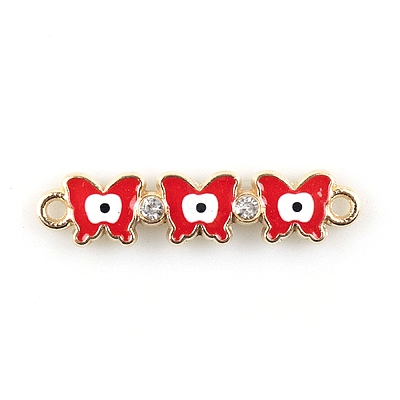 Alloy Enamel Connector Charms X1-FIND-TAC0016-25B-1