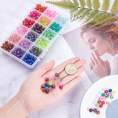 Drawbench Transparent Glass Beads GLAD-PH0001-02-1