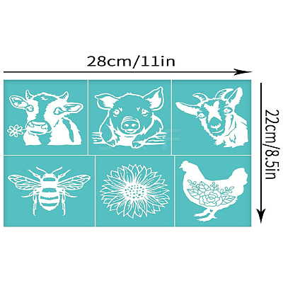 Self-Adhesive Silk Screen Printing Stencil X1-DIY-WH0338-077-1