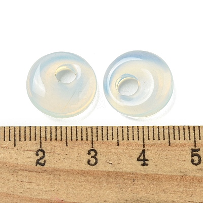 Opalite Donut/Pi Disc Charms G-G142-02V-1