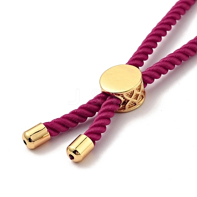 Half Finished Twisted Milan Rope Slider Bracelets FIND-G032-01G-11-1