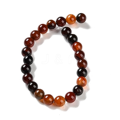 Natural Striped Agate/Banded Agate Beads Strands G-Z060-A01-B13-1