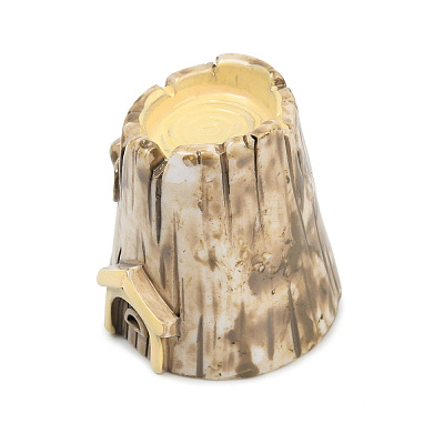 Artificial Tree House Resin Display Decorations DJEW-S002-02C-1